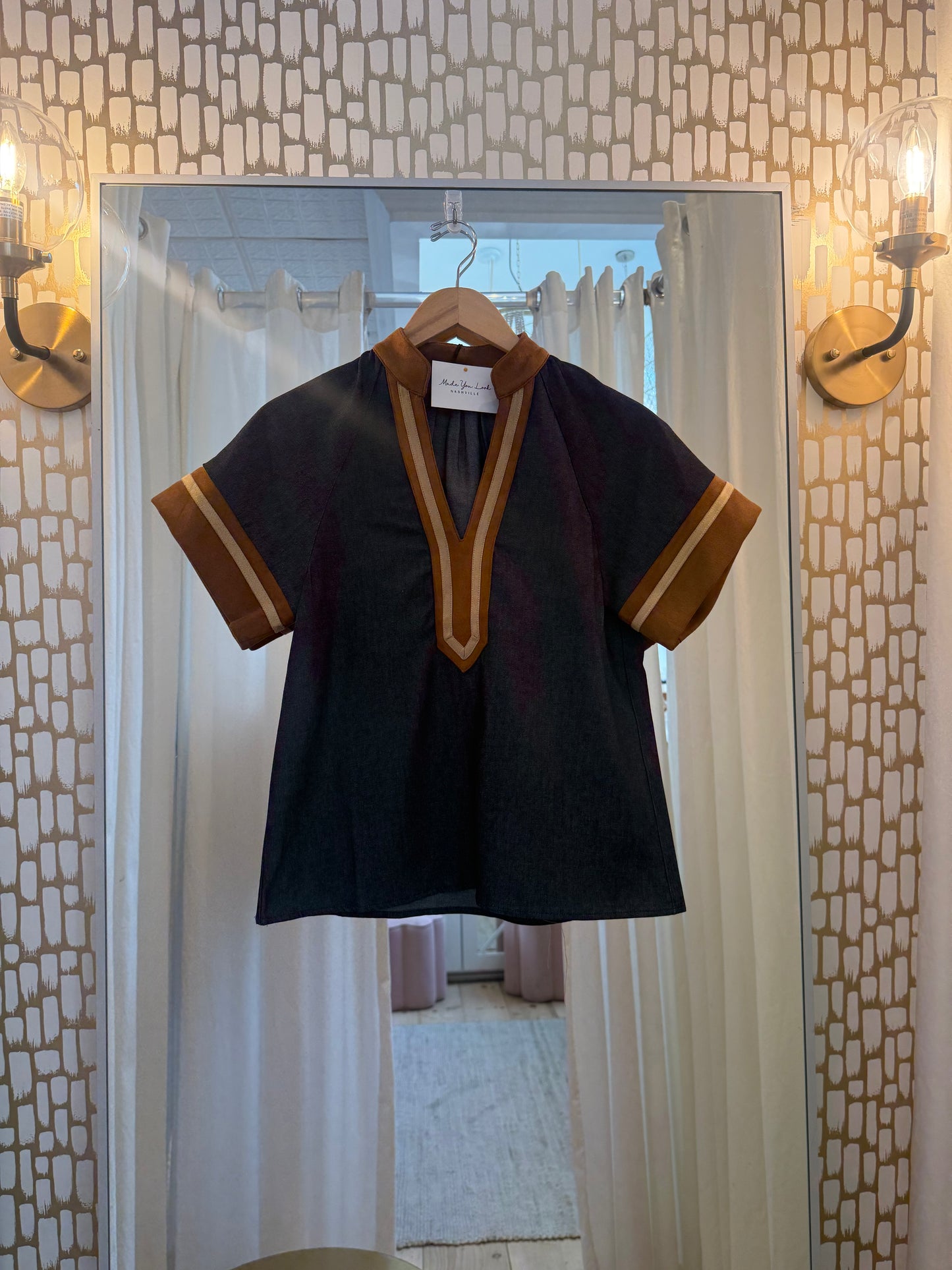 Greta Denim Top