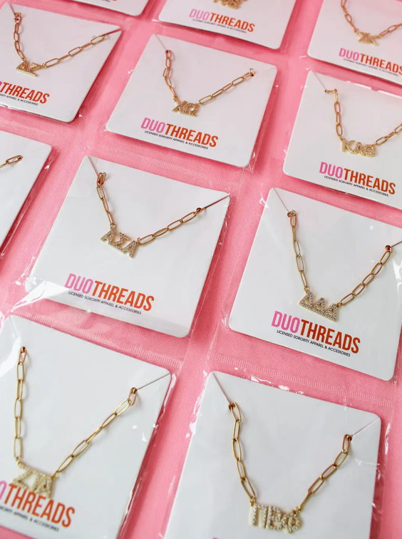 Rhinestone Sorority Necklace