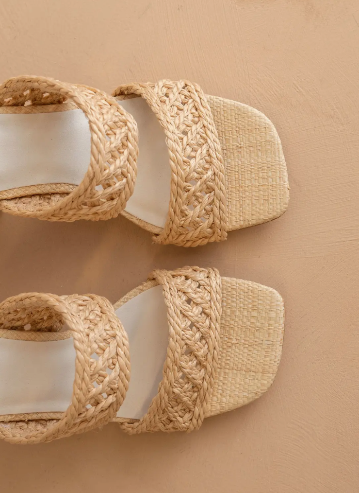 The Barbara Wheat | Woven Double Band Heel