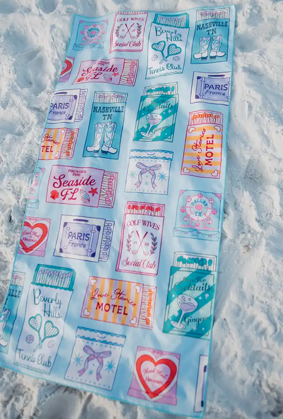 Traveling Matchbook Quick Dry Towel
