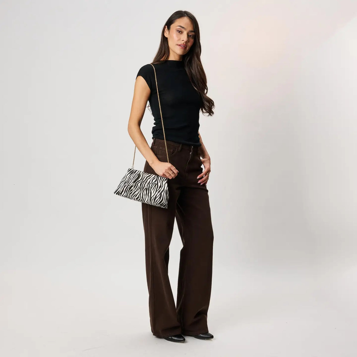 Elva Zebra Clutch