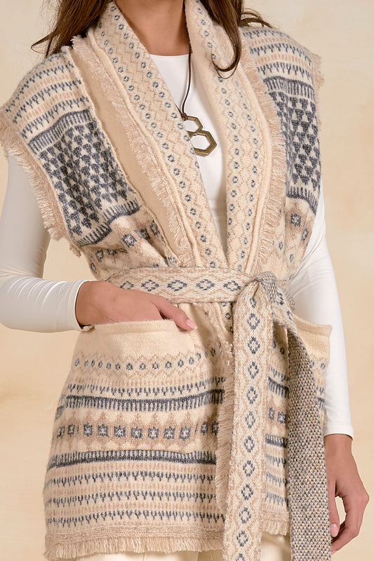 Naomi Sleeveless Cardigan Sweater
