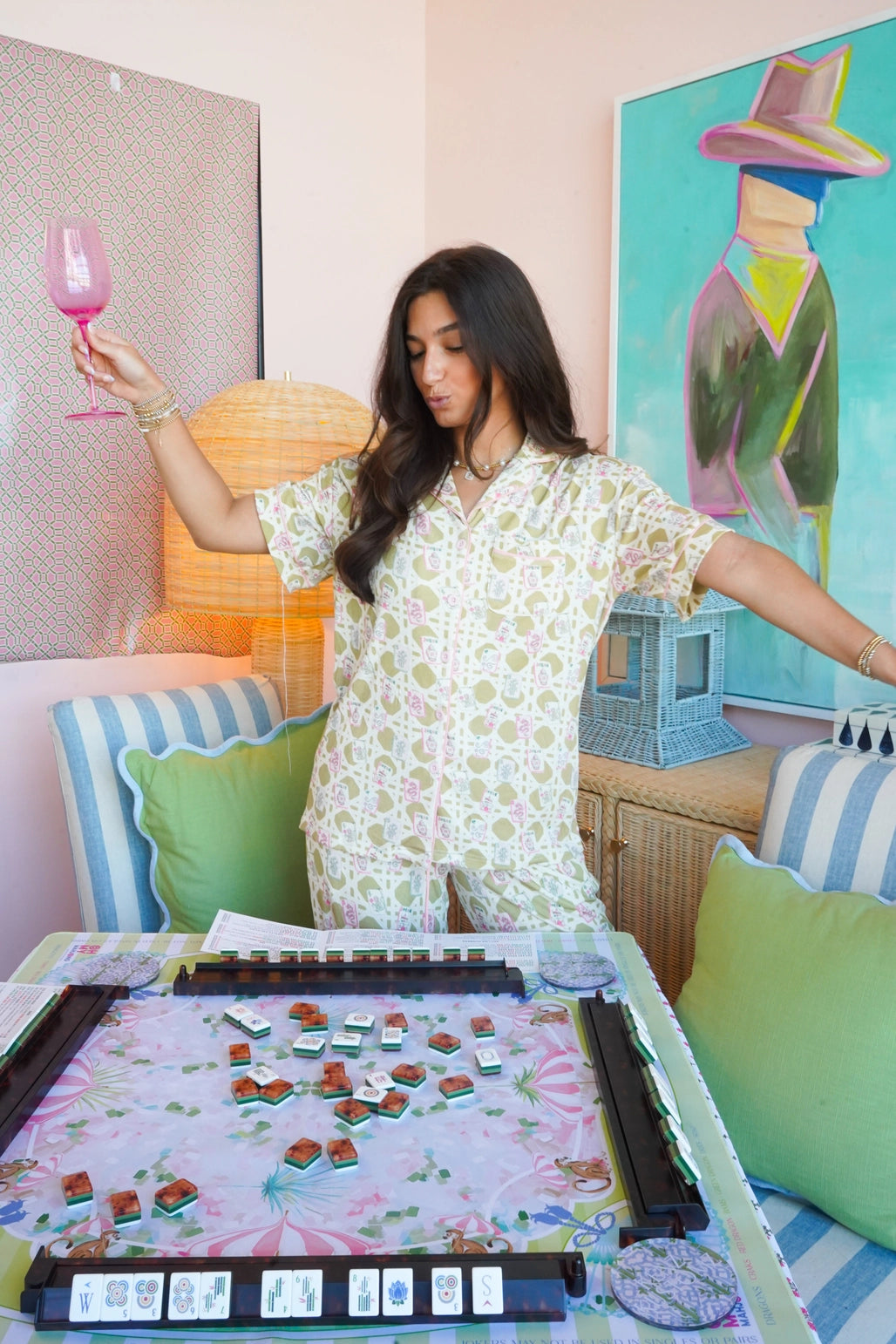 Meredith Mahjong PJ Set
