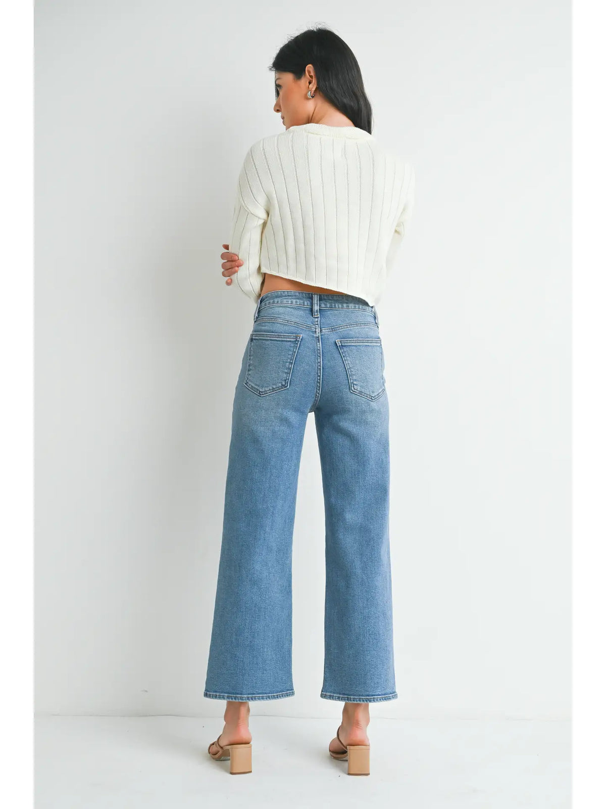 Slim Wide Leg Denim