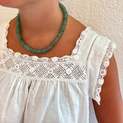 Sophia Green Glass Necklace