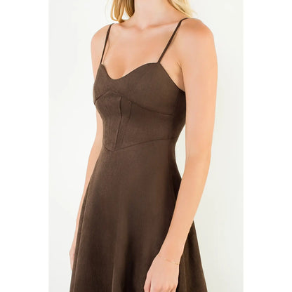 Sonya Suede Dress