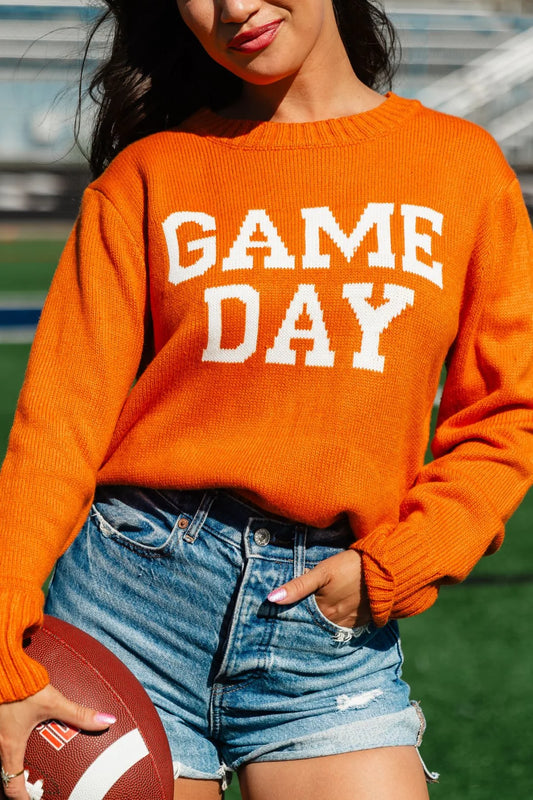 Orange Game Day Sweater