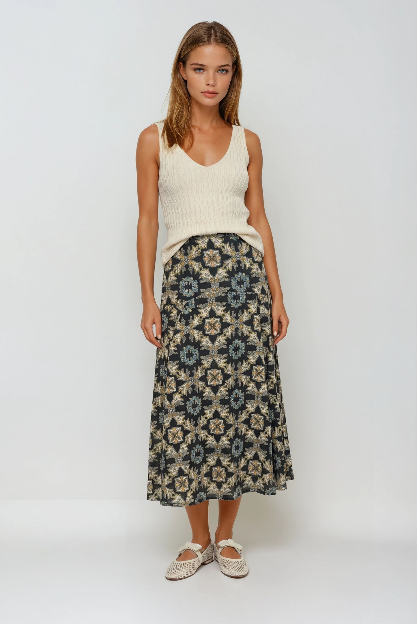 Blythe Trellis Maxi Skirt