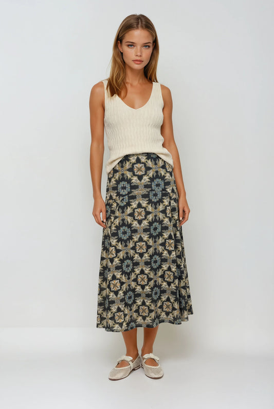 Blythe Trellis Maxi Skirt