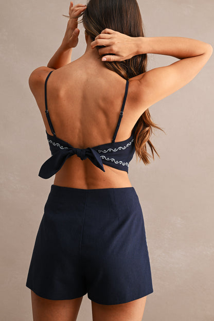 Christa Embroidered Eyelet Set
