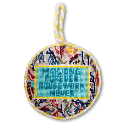 Needlepoint Ornament - Mahj Forever