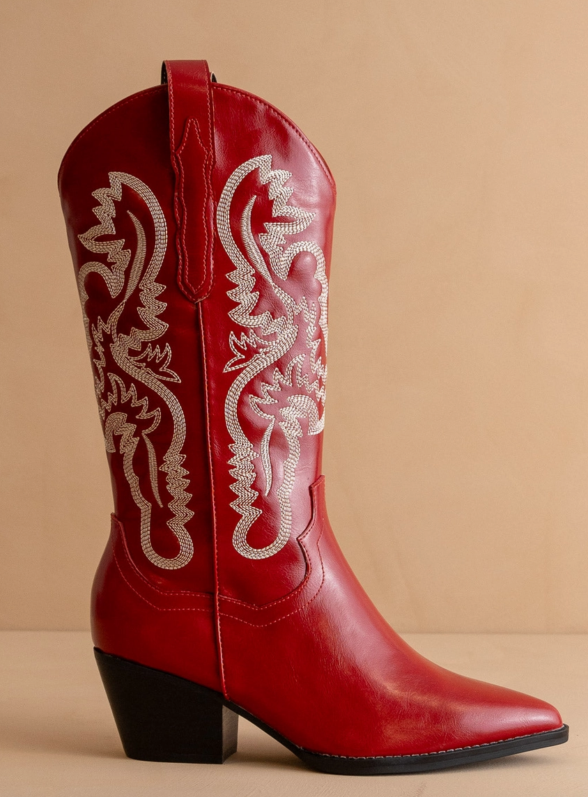 The Amaya | Cherry Classic Western Boot