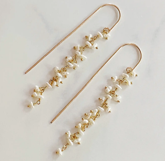 Pearl Cluster Threader Drop