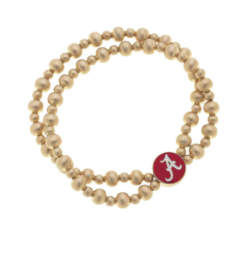 2-Row Ball Bead Stretch Bracelet