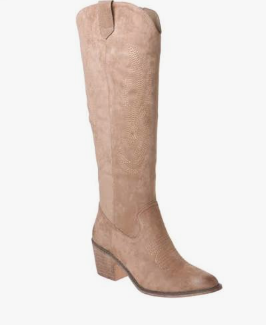 Taupe Suede Boots