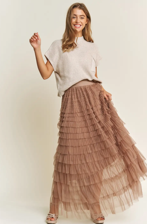 Millie Tiered Tulle Maxi Skirt