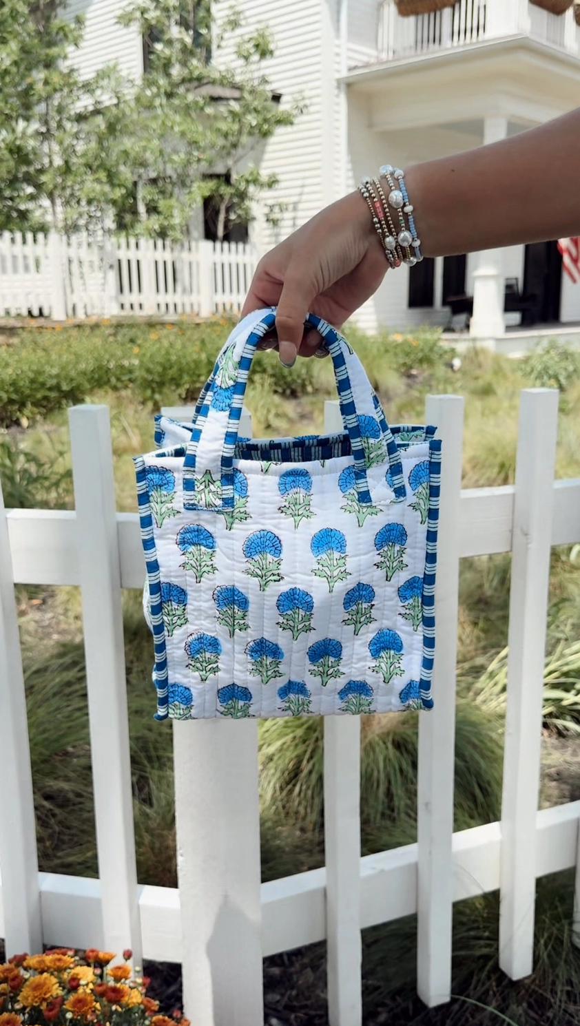 Quilted Block Mini Tote