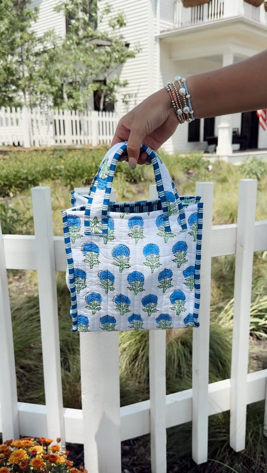 Quilted Block Mini Tote