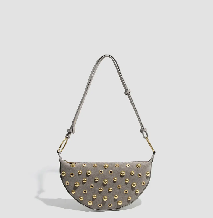 Studded Polka Dot Punk Bag