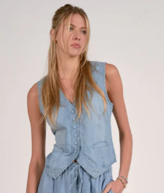 Belle Chambray Vest