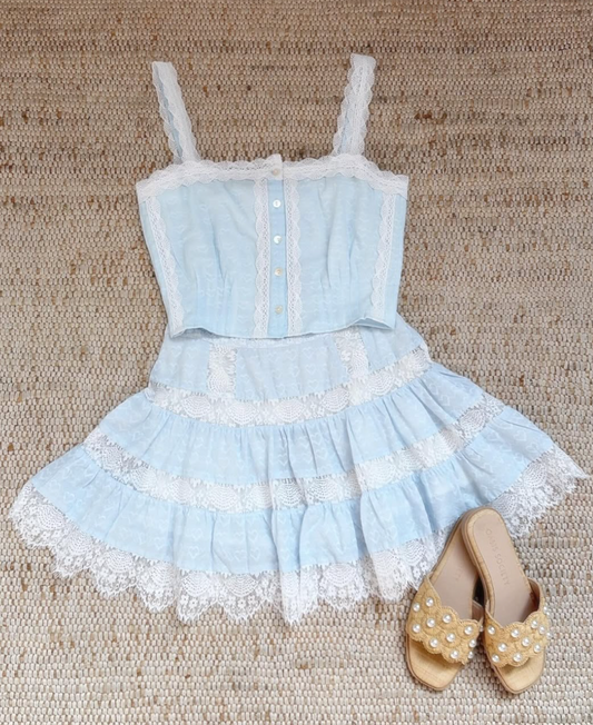 Skylar Pastel Blue Heart Set