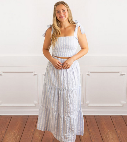 2pc Smocked Skirt Set