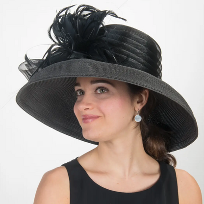 Black Large Sun Hat