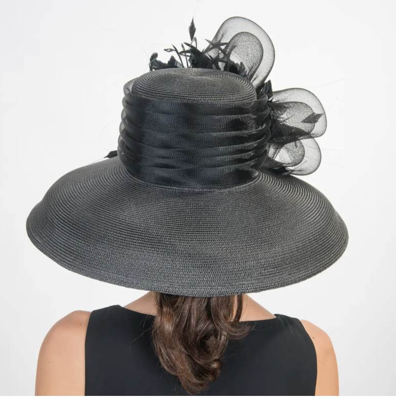 Black Large Sun Hat