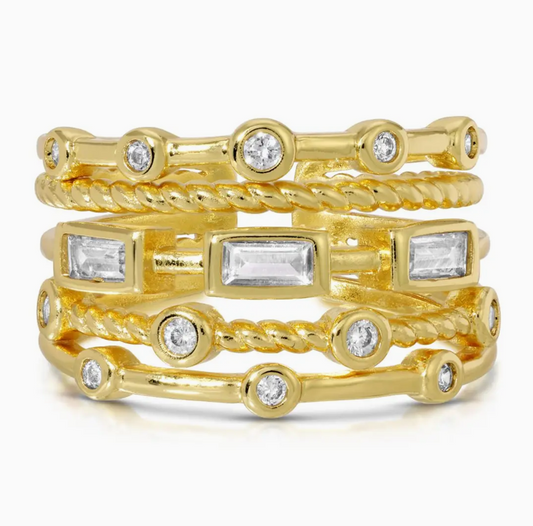 Layered Statement Ring