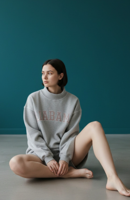 Alabama Emb Mock Neck