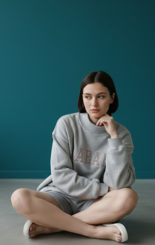 Alabama Emb Mock Neck