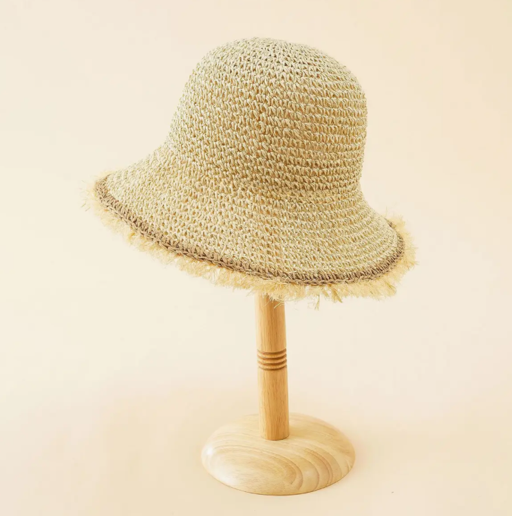 Raw Edge Bucket Hat
