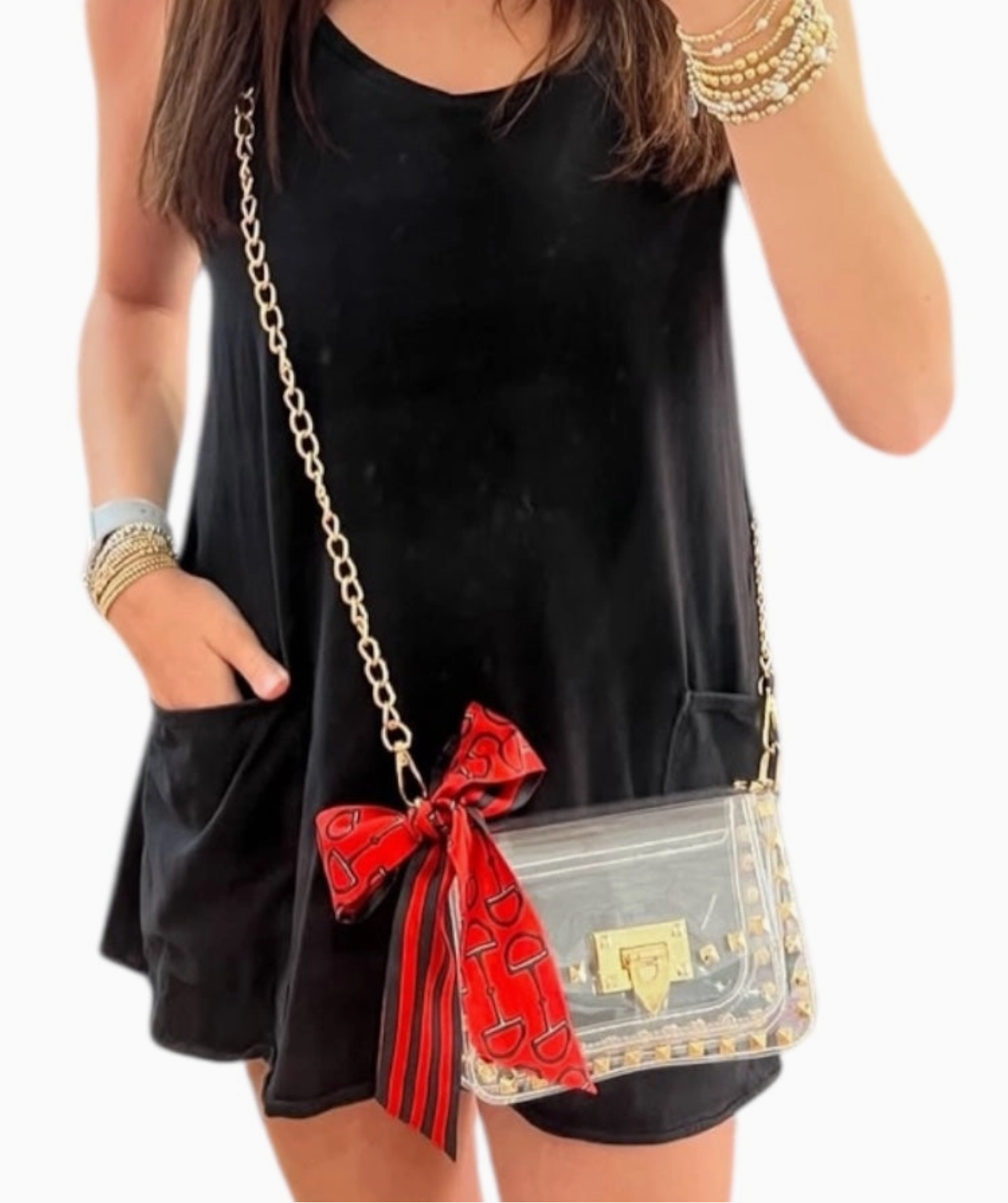 Stephanie Clear Crossbody Bag