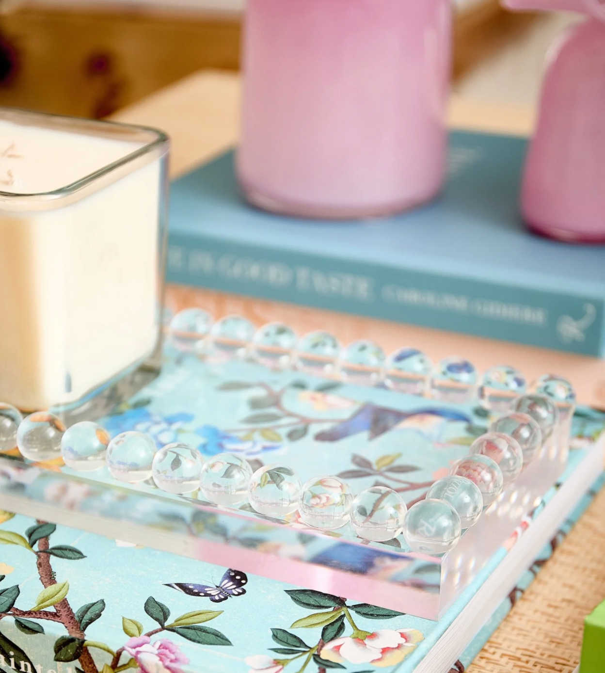 Large Bubble Lucite Tray