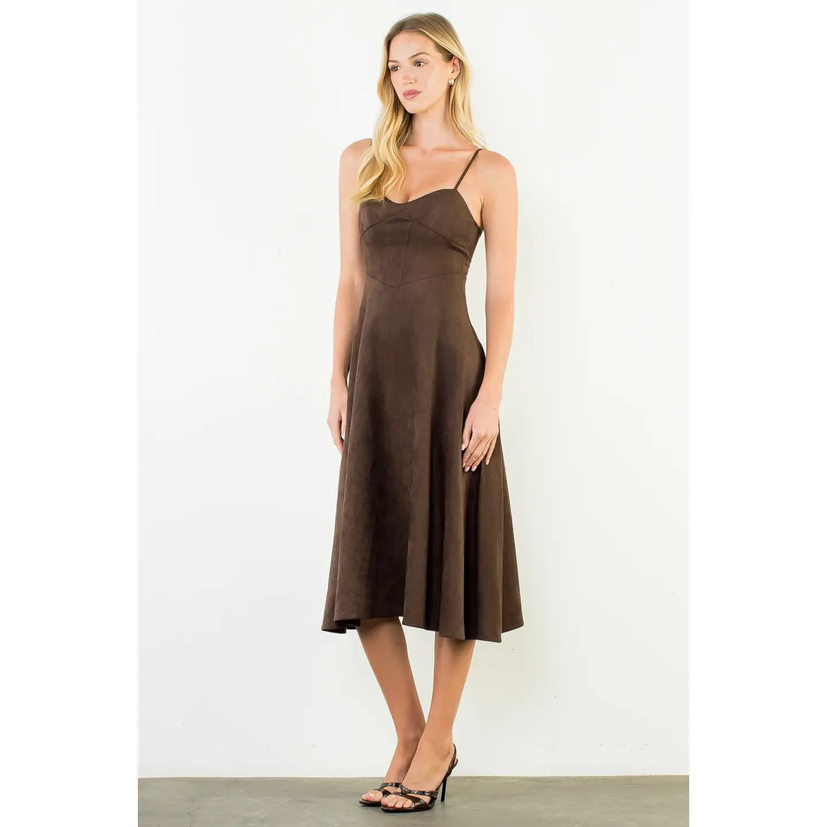 Sonya Suede Dress