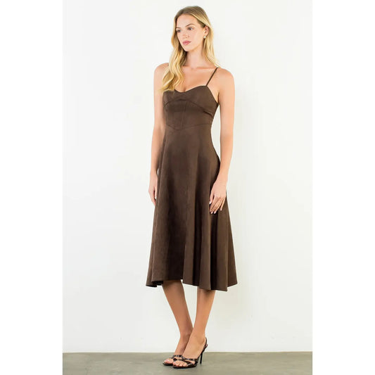 Sonya Suede Dress