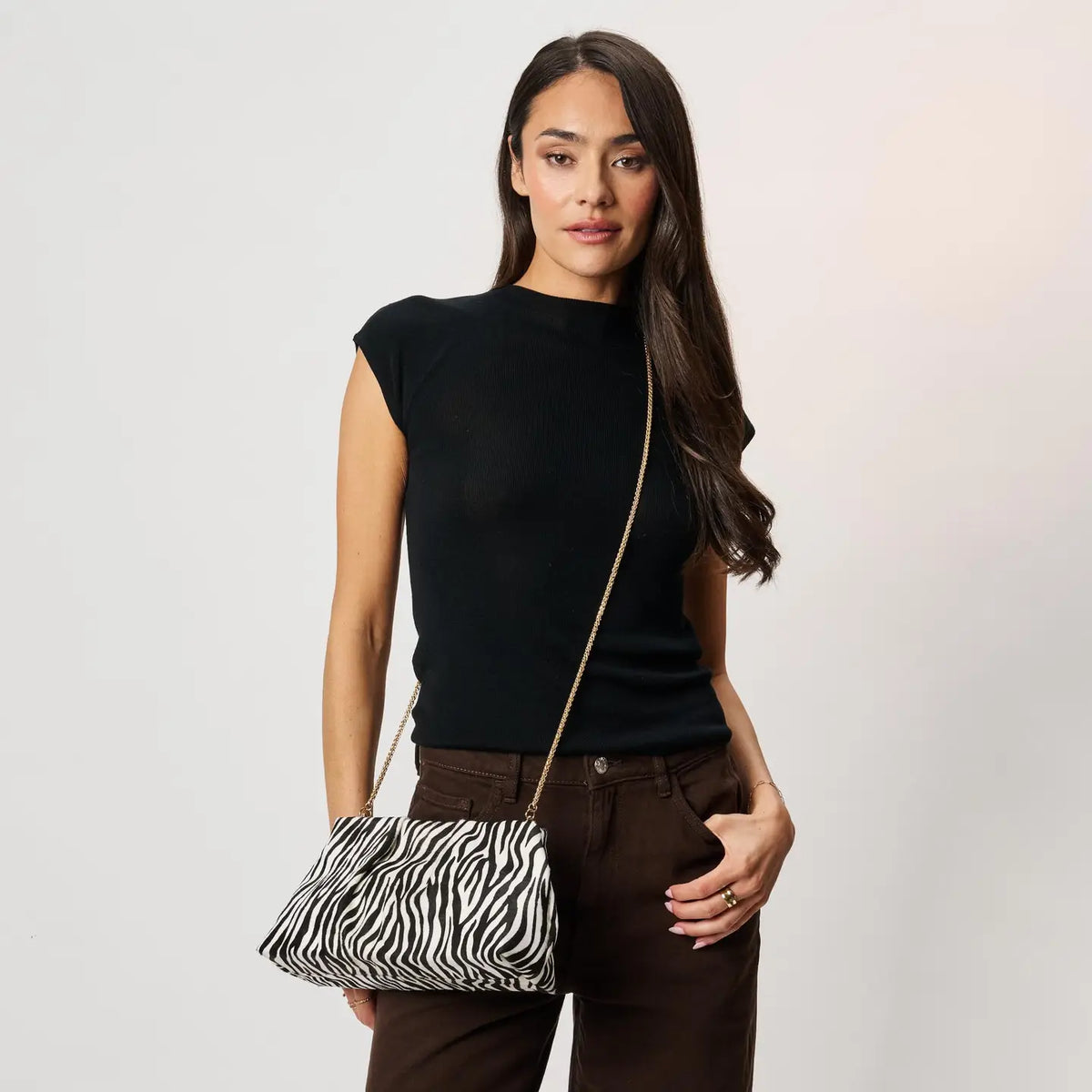 Elva Zebra Clutch