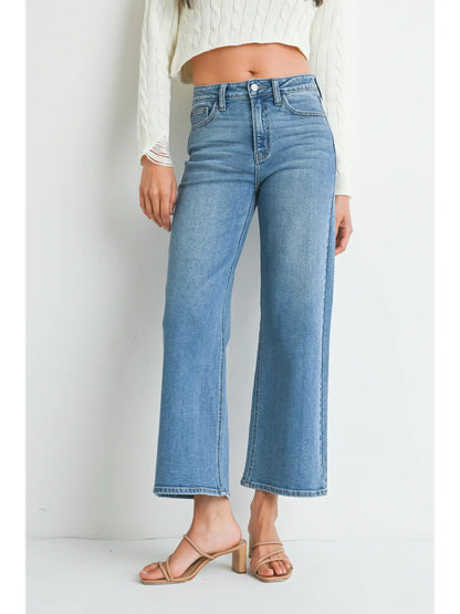 Slim Wide Leg Denim