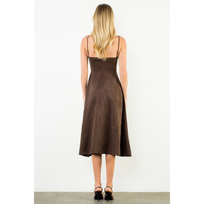 Sonya Suede Dress