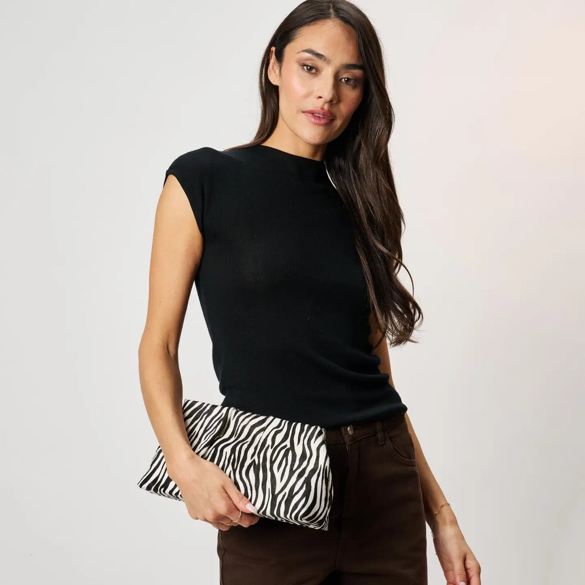 Elva Zebra Clutch
