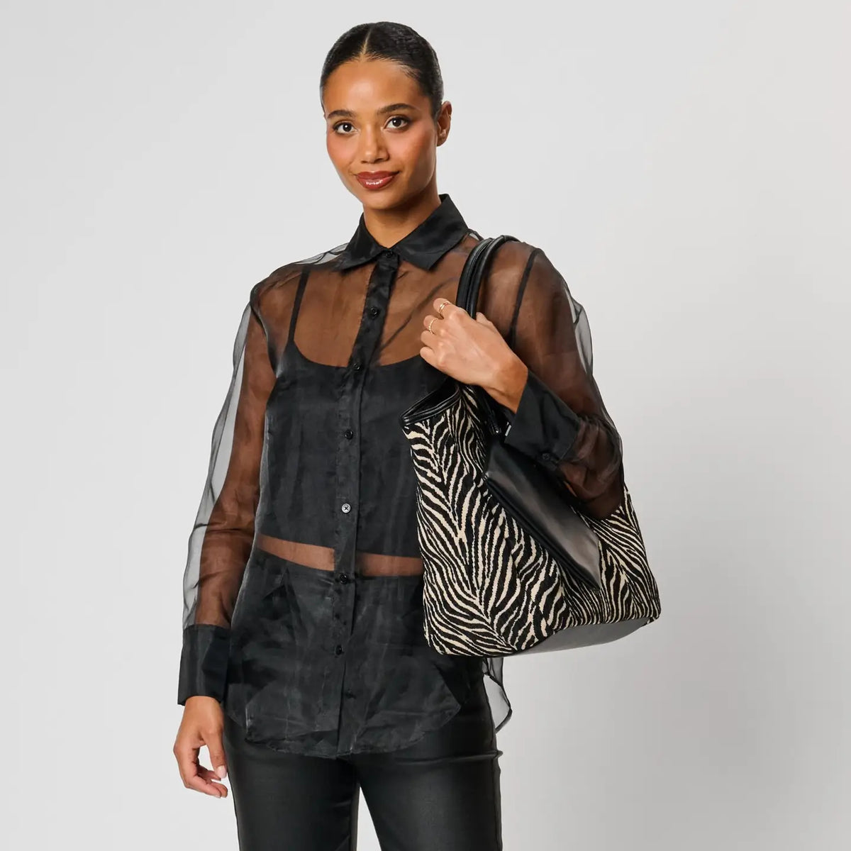 Delilah Zebra Tote