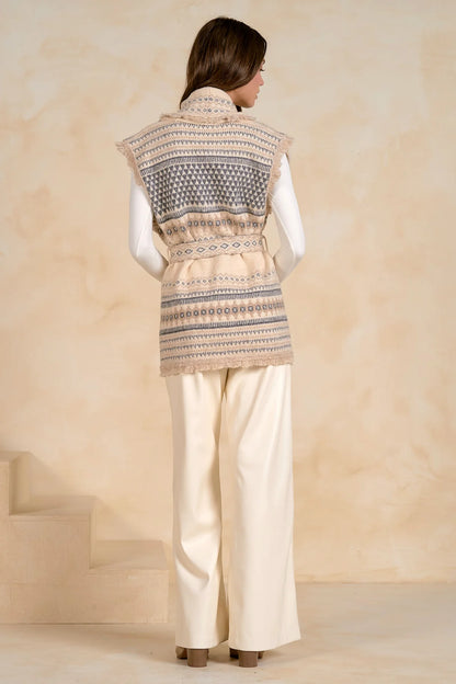 Naomi Sleeveless Cardigan Sweater