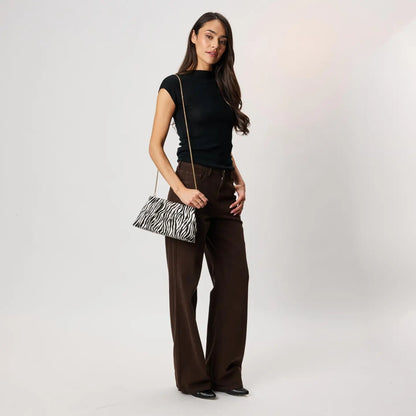 Elva Zebra Clutch